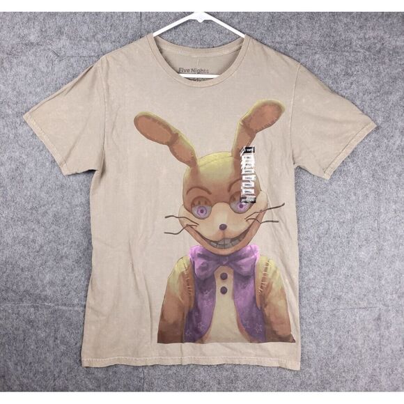 Five Nights At Freddy's Shirt Men's Small Spring Bonnie Graphic Tee Cotton NWT - Picture 1 of 6